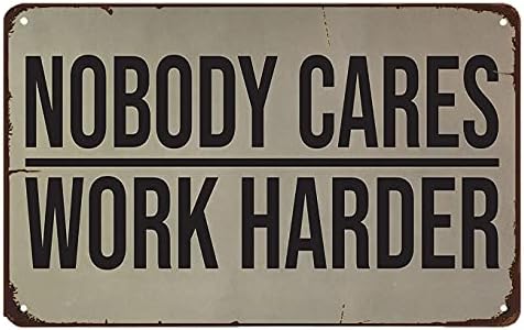 Home Gym Design Ideas - Nobody Cares Work Harder Wall Decal.