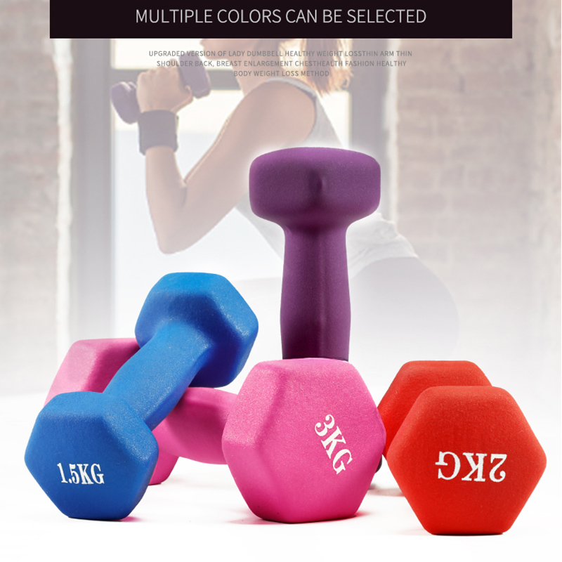Home Gym Dumbbell Set - Women Dumbbell Hexagonal Dumbbell Weight Loss