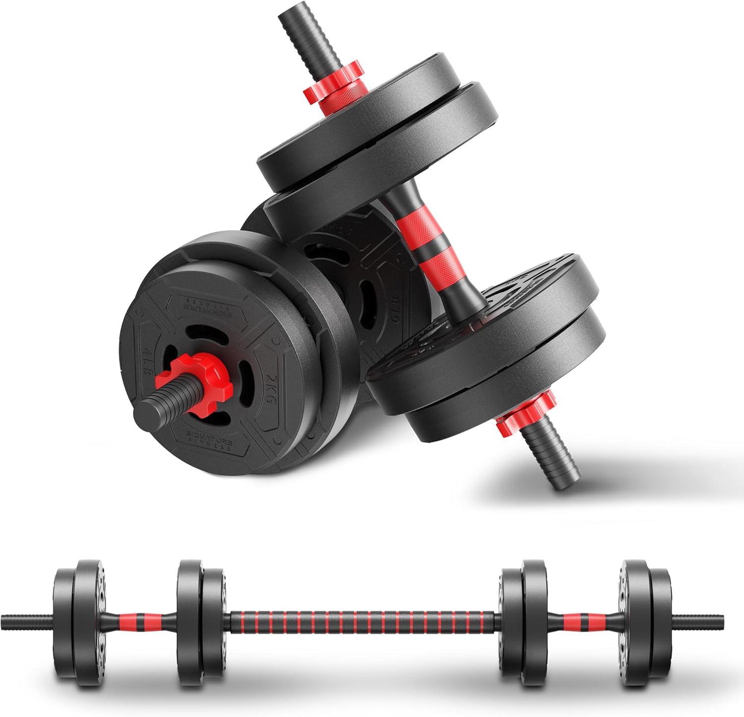 22lb 2-in-1 Adjustable Dumbbel - Home Gym Dumbbell Set 评论和价格