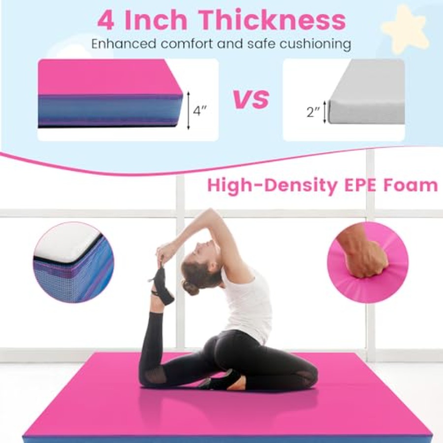 Home gym mat for aerobics yoga - Gymnastics Mat Thick 评论和价格