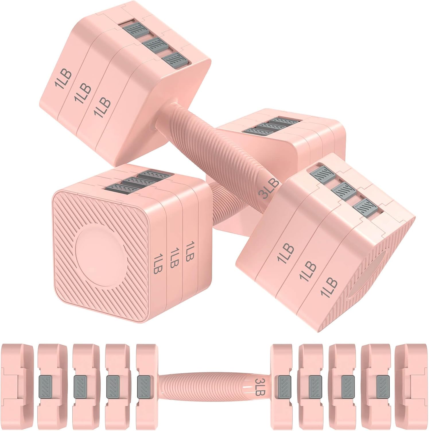 Hezeyferg Adjustable Dumbbells - Home Gym Dumbbell Set 评论和价格