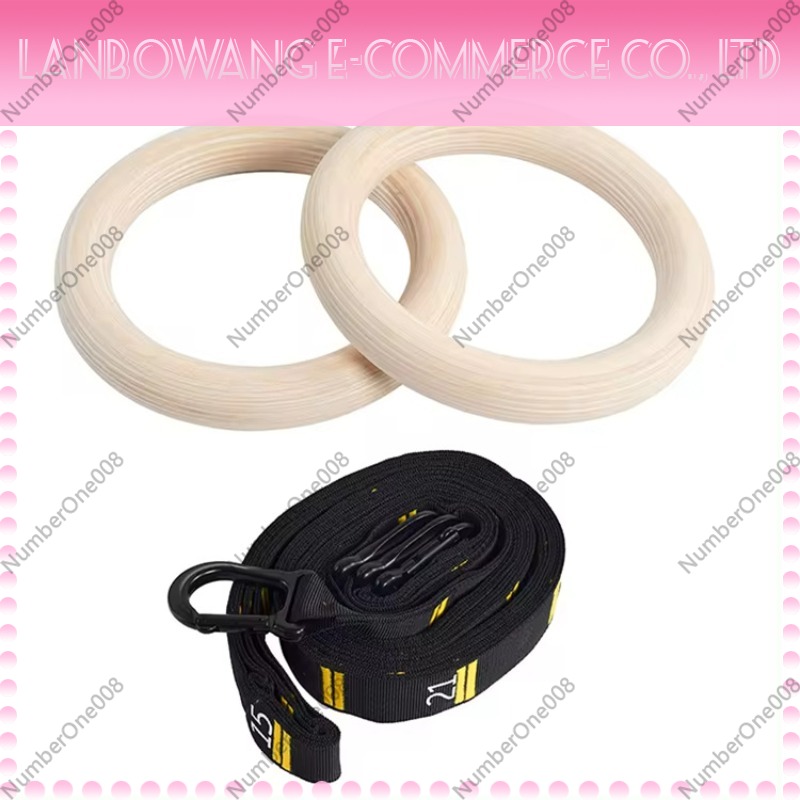 Solid Birch Wood Gymnastic Rin - Home Gym Set 评论和价格