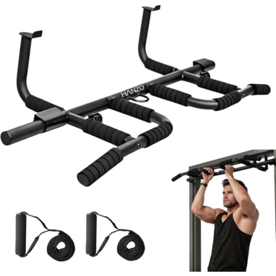 Doorway Pull Up Bar Set with S - Home Gym Set 评论和价格