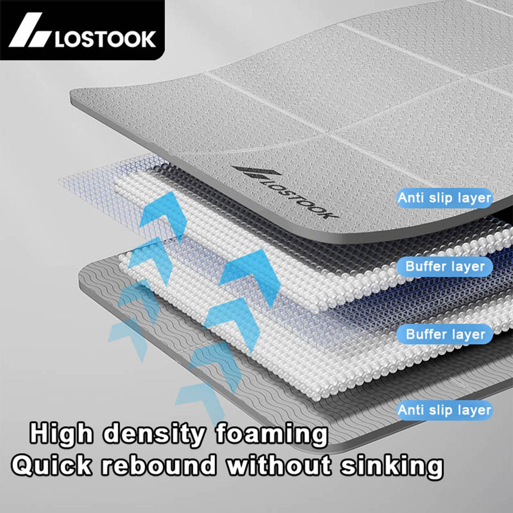 4mm Thick TPE Foldable Yoga Ma - Gymnastics Mat Thick 评论和价格