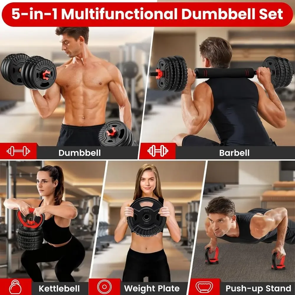 Versatile Adjustable Dumbbells - Push Up Stand Bar 评论和价格