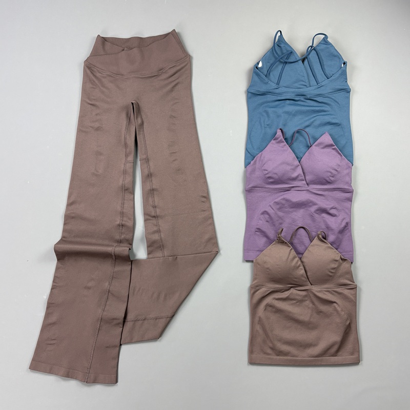 2Pcs Women Seamless Yoga Worko - Home Gym Set 评论和价格
