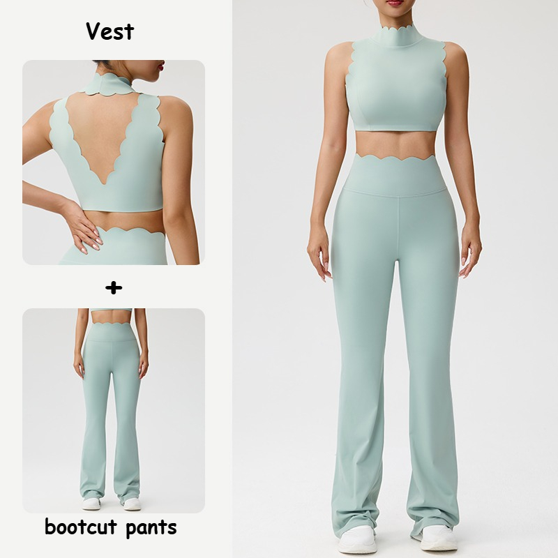 Women Yoga Sets Shockproof Bra - Home Gym Set 评论和价格